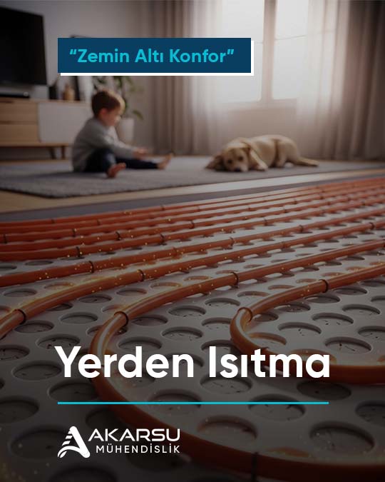 Kış aylarında yaşam alanlarınızda ayaklarınızı sıcacık tutacak, mekanı en dengeli şekilde ısıtacak bir sistem arıyorsanız, Yerden Isıtma en ideal çözümdür. Antalya Akarsu Mühendislik olarak, zemin altı mühendislik çözümlerimizle evinizde veya iş yerinizde maksimum konfor ve yüksek enerji verimliliği sağlıyoruz.